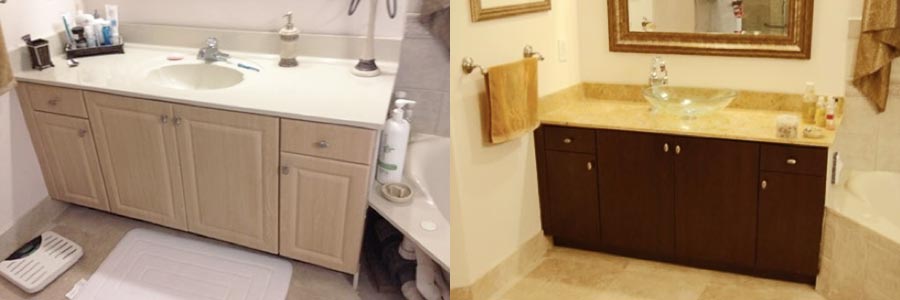 Vanities Before and After Photos - Allure Bathroom Remodeling